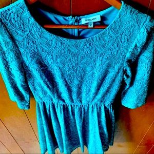 REMAIN Lace Dress Turquoise size M